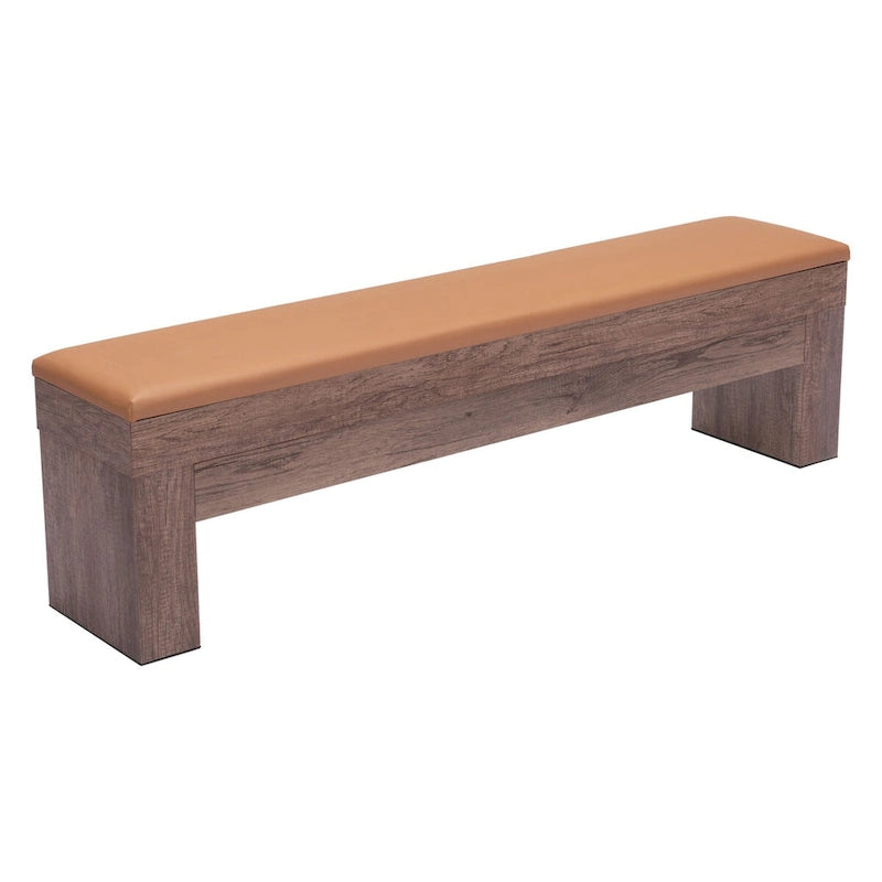 Lot de 2 bancs de rangement Lac Vieux marron - S.O.