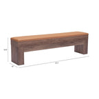 Lot de 2 bancs de rangement Lac Vieux marron - S.O.