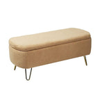 Banc ottoman de rangement de 51 pouces