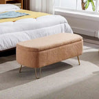 Banc ottoman de rangement de 51 pouces