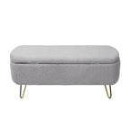 Banc ottoman de rangement de 51 pouces