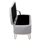 Banc ottoman de rangement de 51 pouces