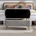 Banc ottoman de rangement de 51 pouces