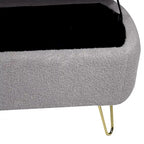 Banc ottoman de rangement de 51 pouces