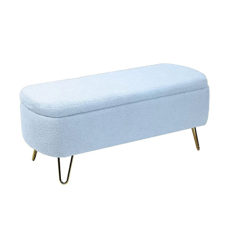 Banc ottoman de rangement de 51 pouces