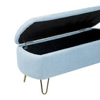 Banc ottoman de rangement de 51 pouces
