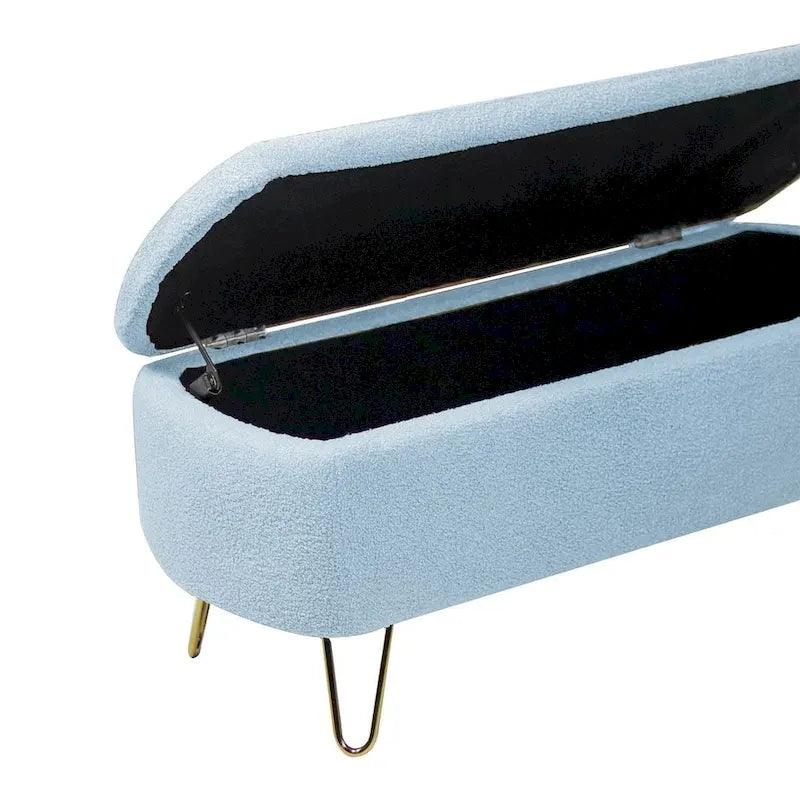 Banc ottoman de rangement de 51 pouces