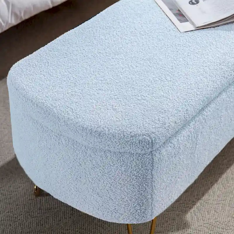 Banc ottoman de rangement de 51 pouces