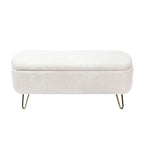 Banc ottoman de rangement de 51 pouces