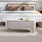 Banc ottoman de rangement de 51 pouces