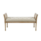 Banc d'appoint en bois avec coussin