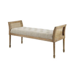Banc d'appoint en bois avec coussin