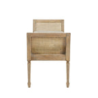Banc d'appoint en bois avec coussin