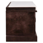 Banc de rangement avec 2 tiroirs et 2 placards, Banc à chaussures avec coussin amovible pour salon, entrée