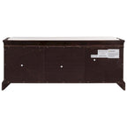 Banc de rangement avec 2 tiroirs et 2 placards, Banc à chaussures avec coussin amovible pour salon, entrée