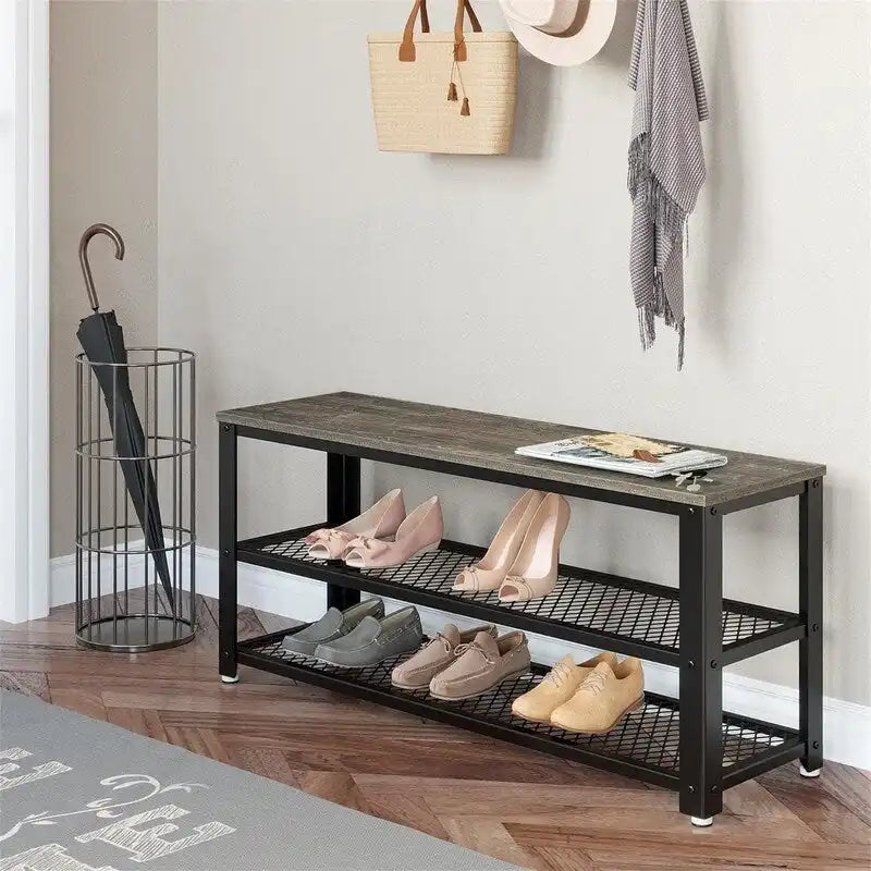 Étagère à chaussures à 3 niveaux - 39,4P x 13,8L x 16,5H