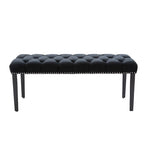 Banc ottoman capitonné rembourré, banc de salle à manger en velours, banc de chambre, repose-pieds, tabouret d'appoint pour entrée, salle à manger