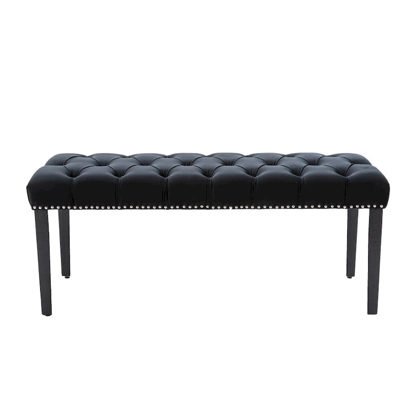 Banc ottoman capitonné rembourré, banc de salle à manger en velours, banc de chambre, repose-pieds, tabouret d'appoint pour entrée, salle à manger