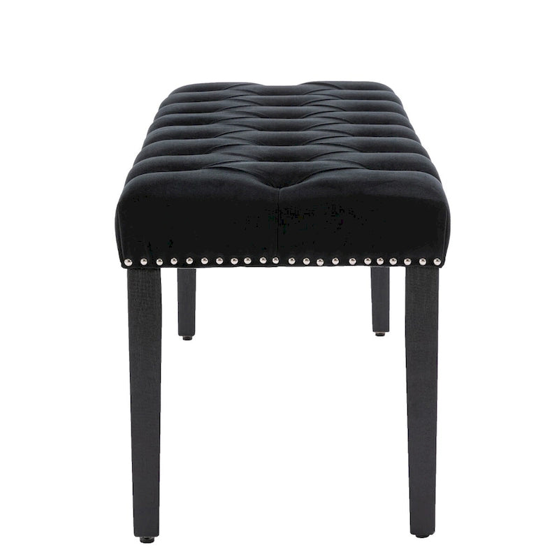 Banc ottoman capitonné rembourré, banc de salle à manger en velours, banc de chambre, repose-pieds, tabouret d'appoint pour entrée, salle à manger