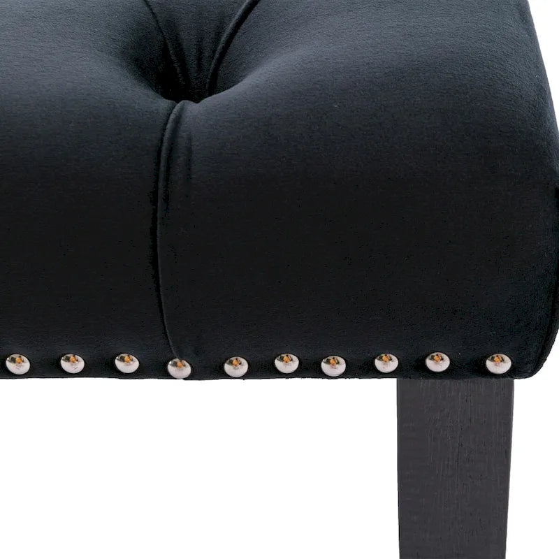 Banc ottoman capitonné rembourré, banc de salle à manger en velours, banc de chambre, repose-pieds, tabouret d'appoint pour entrée, salle à manger