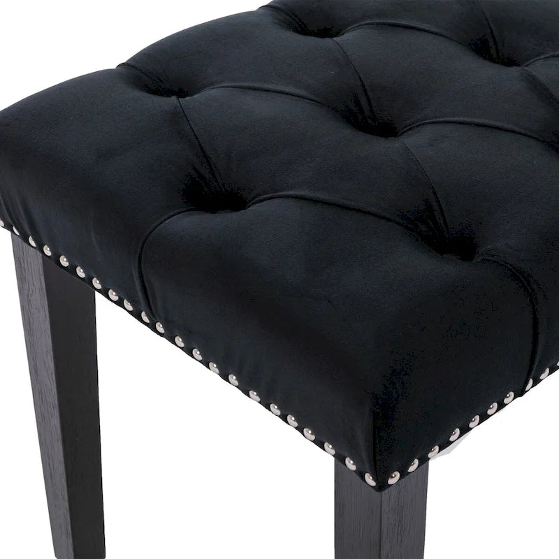 Banc ottoman capitonné rembourré, banc de salle à manger en velours, banc de chambre, repose-pieds, tabouret d'appoint pour entrée, salle à manger