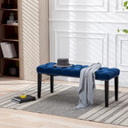 Banc ottoman capitonné rembourré, banc de salle à manger en velours, banc de chambre, repose-pieds, tabouret d'appoint pour entrée, salle à manger