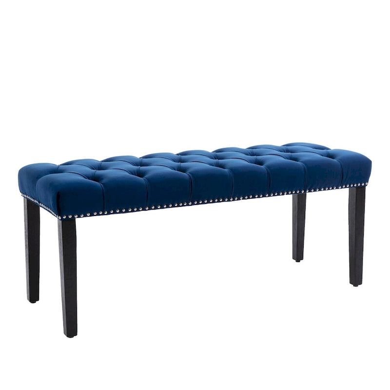Banc ottoman capitonné rembourré, banc de salle à manger en velours, banc de chambre, repose-pieds, tabouret d'appoint pour entrée, salle à manger