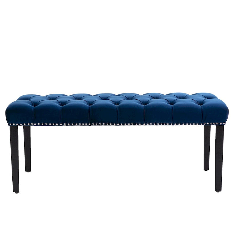 Banc ottoman capitonné rembourré, banc de salle à manger en velours, banc de chambre, repose-pieds, tabouret d'appoint pour entrée, salle à manger