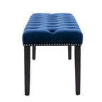 Banc ottoman capitonné rembourré, banc de salle à manger en velours, banc de chambre, repose-pieds, tabouret d'appoint pour entrée, salle à manger