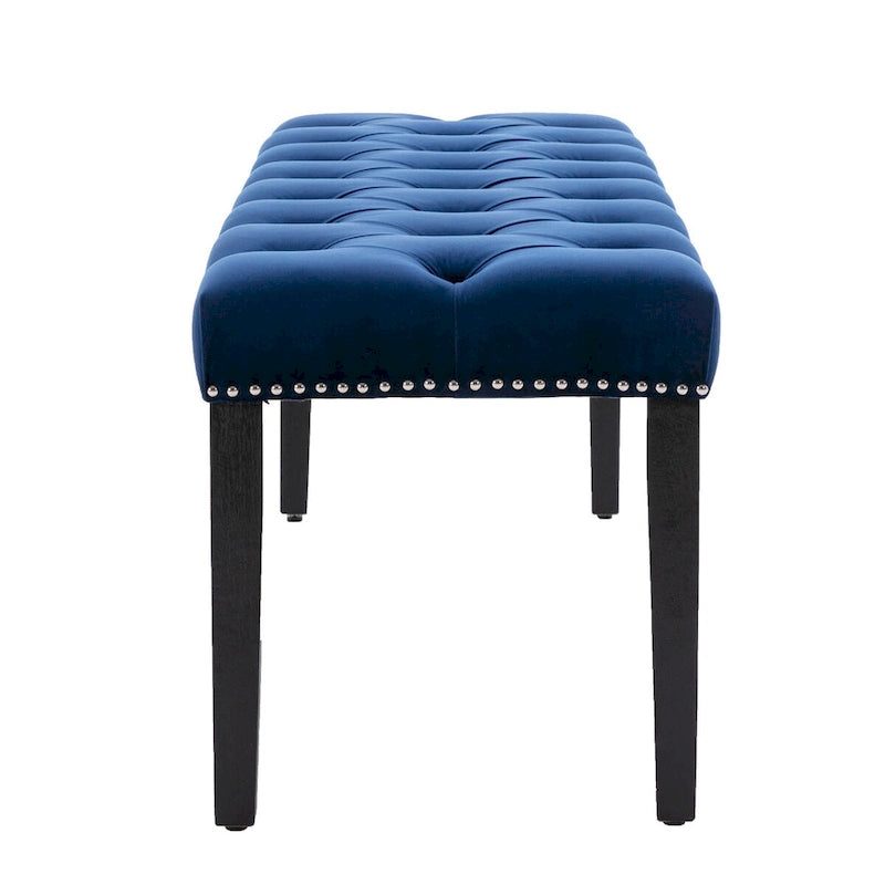 Banc ottoman capitonné rembourré, banc de salle à manger en velours, banc de chambre, repose-pieds, tabouret d'appoint pour entrée, salle à manger