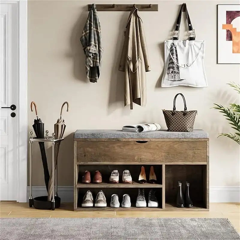 Banc de rangement Meuble de rangement - 11,8P x 39,3L x 22,4H