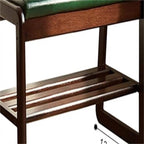 Banc d'entrée de rangement en bois à 2 niveaux