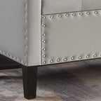 Banc Ottoman de Rangement Capitonnée à Boutons - 48L x 18.5W x 22 H