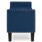 Banc Ottoman de Rangement Capitonnée à Boutons - 48L x 18.5W x 22 H