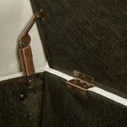 Banc de rangement capitonné avec rangement, Banc de rangement rembourré avec clous décoratifs, Tabouret de bout de lit