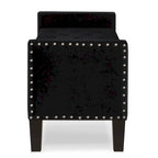 Banc de rangement capitonné avec rangement, Banc de rangement rembourré avec clous décoratifs, Tabouret de bout de lit