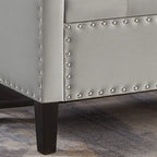 Banc de rangement capitonné avec rangement, Banc de rangement rembourré avec clous décoratifs, Tabouret de bout de lit