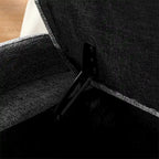 Banc de rangement ottoman ovale en tissu chenille avec grand espace de rangement