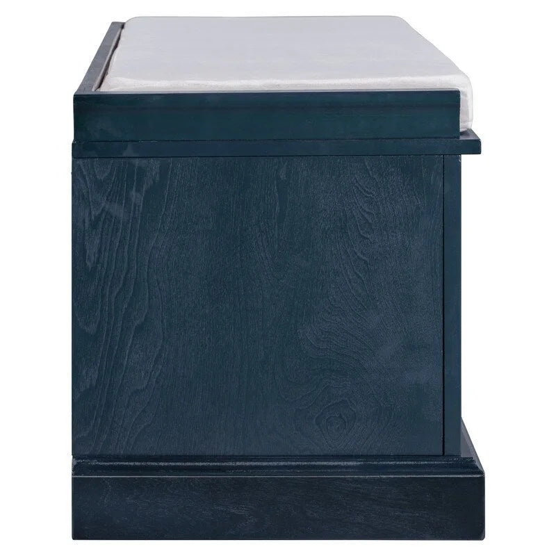 Banc à chaussures avec rangement, 2 tiroirs, 2 compartiments et coussin amovible