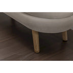 Banc de rangement en tissu de velours Banc de chambre à coucher avec pieds en bois pour salon, chambre à coucher, intérieur