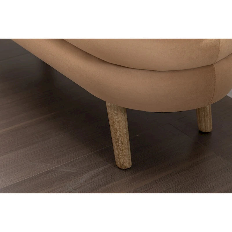 Banc de rangement en tissu de velours Banc de chambre à coucher avec pieds en bois pour salon, chambre à coucher, intérieur