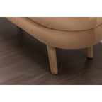 Banc de rangement en tissu de velours Banc de chambre à coucher avec pieds en bois pour salon, chambre à coucher, intérieur