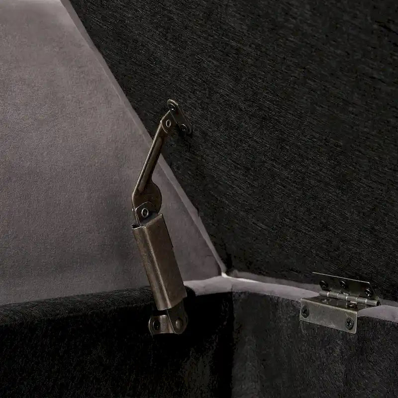 Banc de lit 51,5 po avec rangement, canapé-lit peu encombrant en velours pour salon, appartement et bureau