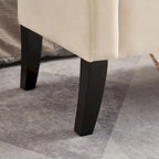 Banc de lit 51,5 po avec rangement, canapé-lit peu encombrant en velours pour salon, appartement et bureau