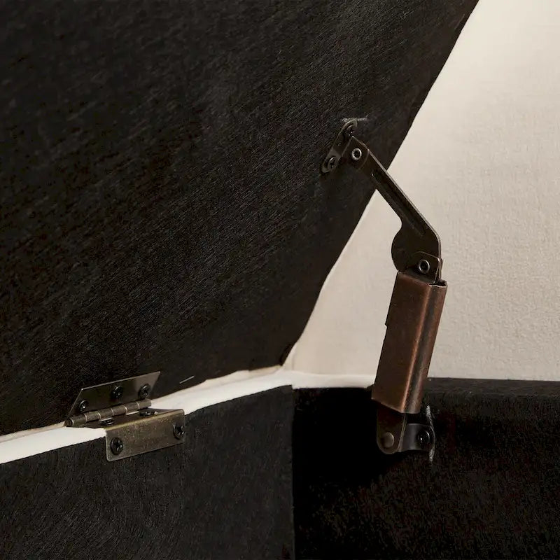 Banc de lit 51,5 po avec rangement, canapé-lit peu encombrant en velours pour salon, appartement et bureau