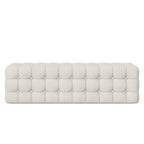 Pouf Ottoman Entièrement Recouvert de Velours