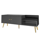Banc de rangement pour chaussures moderne avec rangement dissimulé et coussins rembourrés pour chambre à coucher, salon et entrée