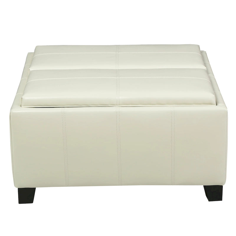 Banc de rangement ottoman rembourré moderne