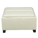 Banc de rangement ottoman rembourré moderne