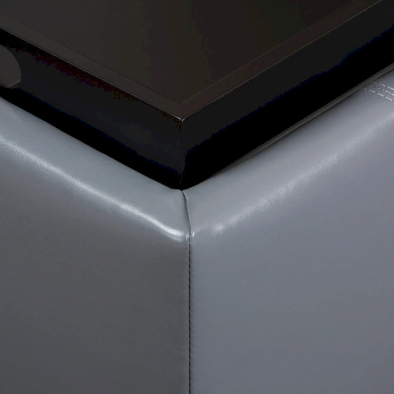 Banc de rangement ottoman rembourré moderne